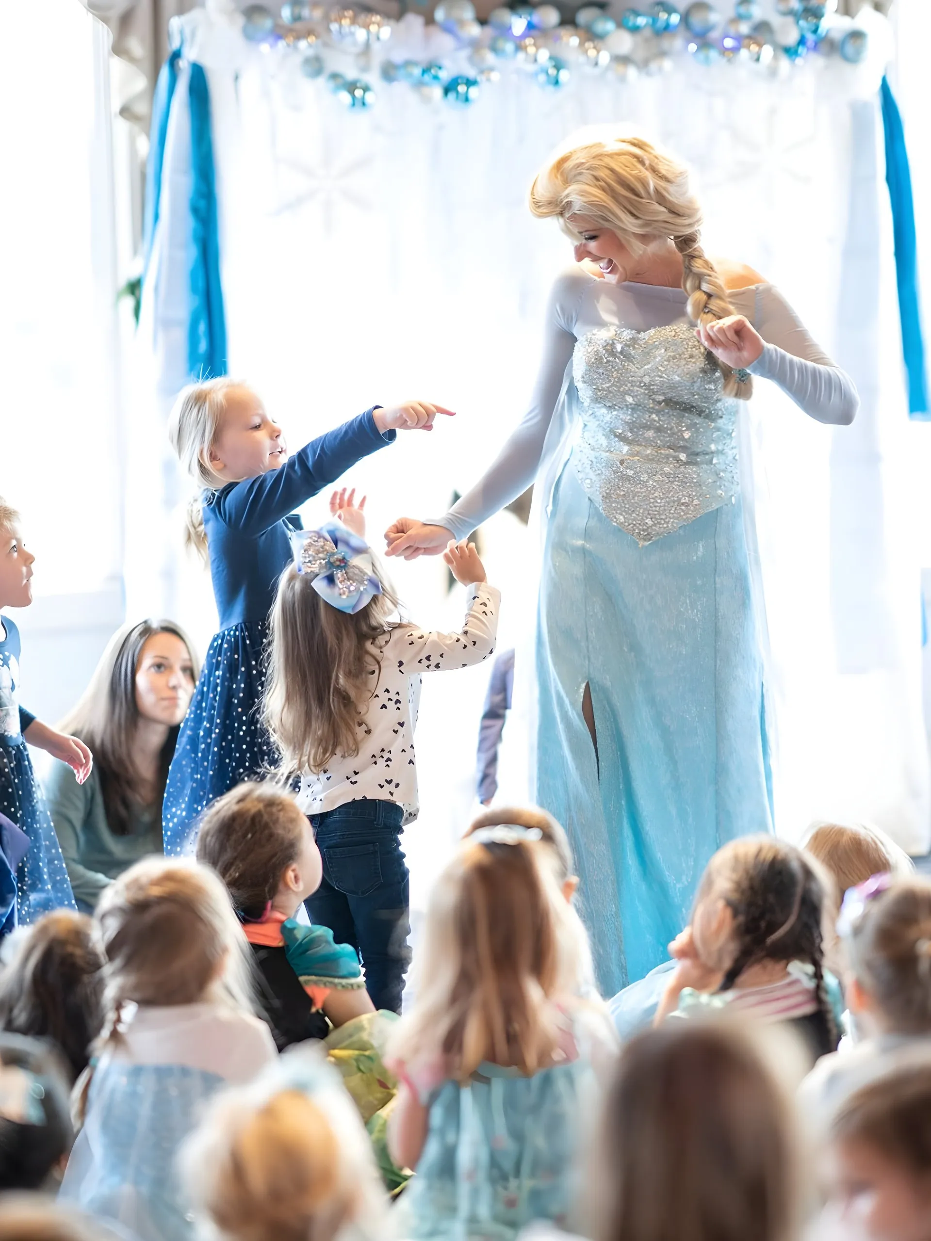 Jessica as a character at a library program